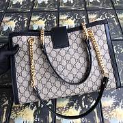 Gucci Padlock GG small shoulder bag in black 498156 26cm - 2