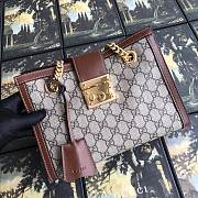 Gucci Padlock GG small shoulder bag in brown 498156 26cm - 1