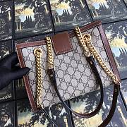 Gucci Padlock GG small shoulder bag in brown 498156 26cm - 3
