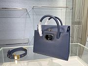 Dior ST Honoré bag in navy blue 25cm - 4