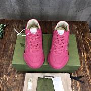 Gucci Rhyton Gucci logo leather sneaker in pink - 6
