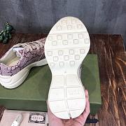 Gucci 100 Rhyton sneaker beige/ebony maxi GG supreme canvas and white sole - 5