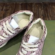 Gucci 100 Rhyton sneaker beige/ebony maxi GG supreme canvas and white sole - 4