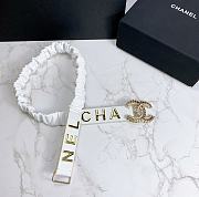 Chanel leather belt white 3cm - 5
