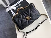 Chanel 19 handbag calfskin in black 26cm - 6