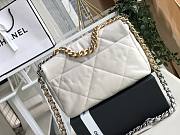 Chanel 19 handbag calfskin in white 26cm - 2