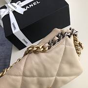 Chanel 19 handbag calfskin in beige 26cm - 4