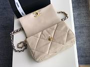 Chanel 19 handbag calfskin in beige 26cm - 3
