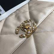 Chanel 19 handbag calfskin in beige 26cm - 5