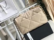 Chanel 19 handbag calfskin in beige 26cm - 6