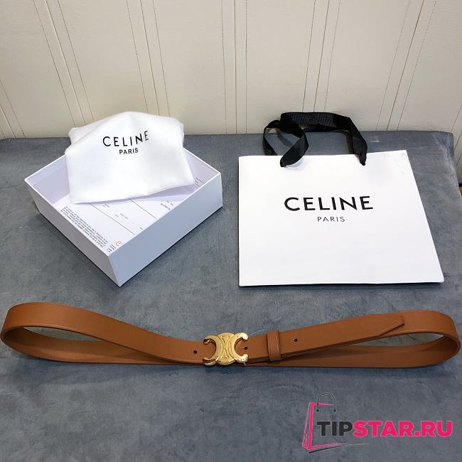 Celine belt brown 2.5cm - 1