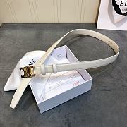 Celine belt white 2.5cm - 4