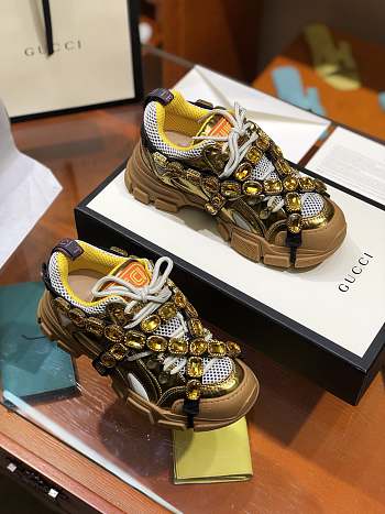 Gucci Flashtrek sneaker gold/brown
