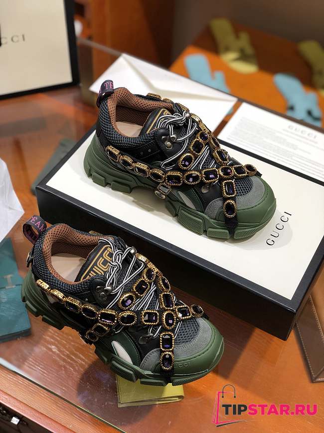 Gucci Flashtrek sneaker green - 1