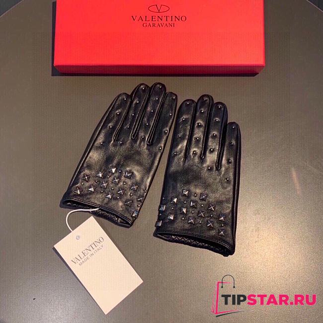 Valentino studded leather gloves 000 - 1