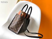 LV On My Side MM grained calf leather monogram canvas in black M53823 30.5cm - 2