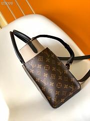 LV On My Side MM grained calf leather monogram canvas in green M55302 30.5cm - 6