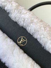 LV On My Side MM grained calf leather and shearling in black M58908 30.5cm - 2