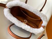 LV On My Side MM grained calf leather and shearling in caramel M58908 30.5cm - 6