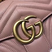 Gucci GG Marmont matelassé shoulder bag dusty pink 443497 26cm - 2