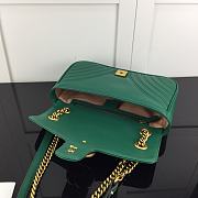 Gucci GG Marmont matelassé shoulder bag dusty green 443497 26cm - 5
