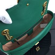 Gucci GG Marmont matelassé shoulder bag dusty green 443497 26cm - 4