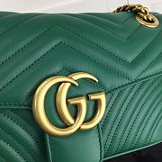 Gucci GG Marmont matelassé shoulder bag dusty green 443497 26cm - 3