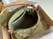 LV mini Pleaty green monogram denim shoulder bag M95050 25cm - 6