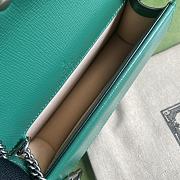 Gucci Dionysus super mini bag green and turquoise leather 476432 17cm - 6