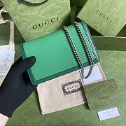 Gucci Dionysus super mini bag green and turquoise leather 476432 17cm - 2