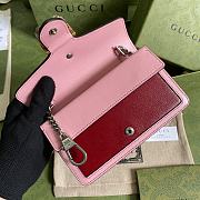 Gucci Dionysus super mini bag red and pink leather 476432 17cm - 6