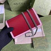 Gucci Dionysus super mini bag red and pink leather 476432 17cm - 5