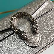 Gucci Dionysus leather super mini bag silver leather 476432 17cm - 5