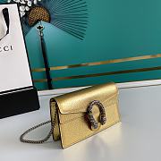 Gucci Dionysus leather super mini bag gold leather 476432 17cm - 2
