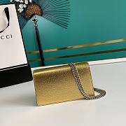 Gucci Dionysus leather super mini bag gold leather 476432 17cm - 3