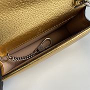 Gucci Dionysus leather super mini bag gold leather 476432 17cm - 4