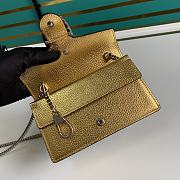 Gucci Dionysus leather super mini bag gold leather 476432 17cm - 5