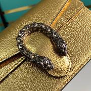 Gucci Dionysus leather super mini bag gold leather 476432 17cm - 6