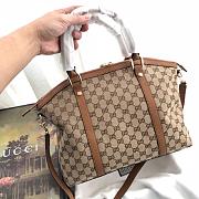 Gucci 2way tote shoulder hand bag brown 341503 33cm - 4