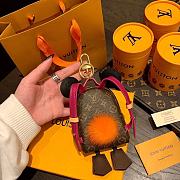 Louis Vuitton Owl small bag keychain dark brown - 4