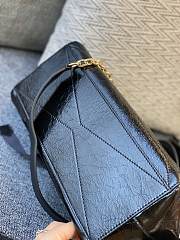 Givenchy ID quilted crinkled glossed-leather bag black 29cm - 3