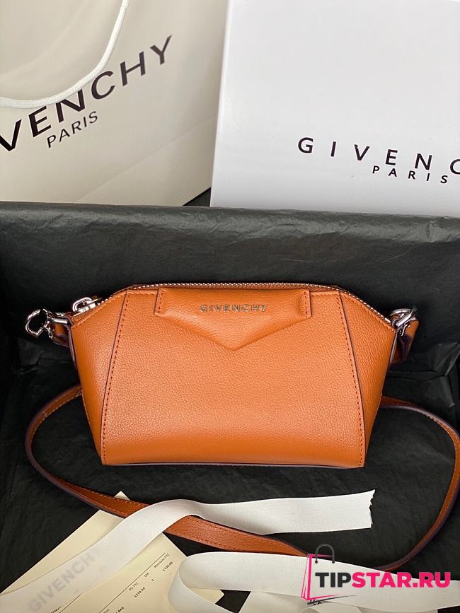 Givenchy Antigona nano leather bag brown 9981-4 18cm - 1