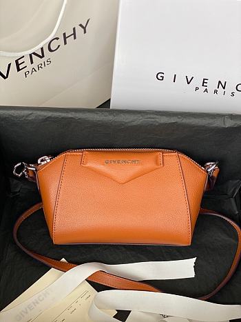 Givenchy Antigona nano leather bag brown 9981-4 18cm