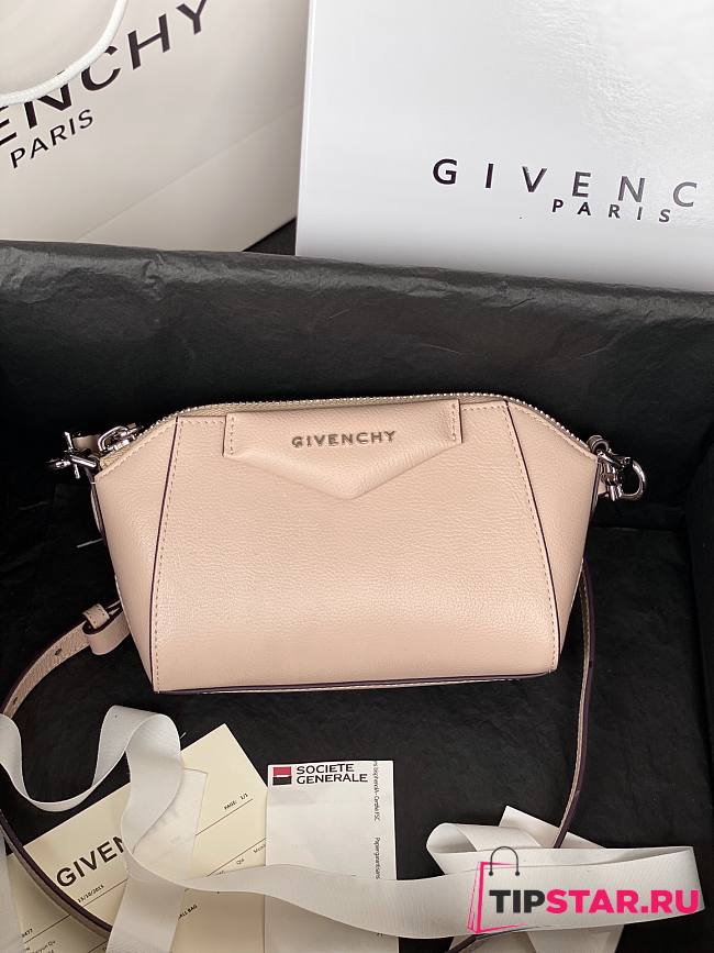 Givenchy Antigona nano leather bag nude 9981-4 18cm - 1