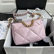 Chanel 19 handbag calfskin in pink 26cm - 6