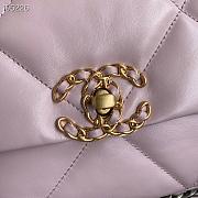 Chanel 19 handbag calfskin in pink 26cm - 5