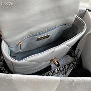 Chanel 19 handbag calfskin in grey 26cm - 4