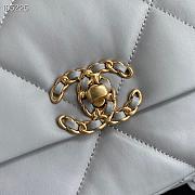 Chanel 19 handbag calfskin in grey 26cm - 2