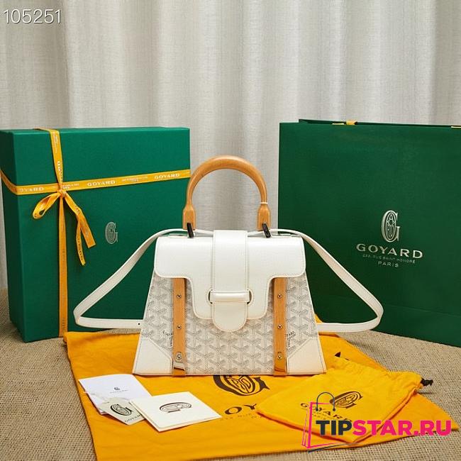 Goyard | Saïgon PM bag in white 28cm - 1