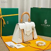 Goyard | Saïgon PM bag in white 28cm - 5